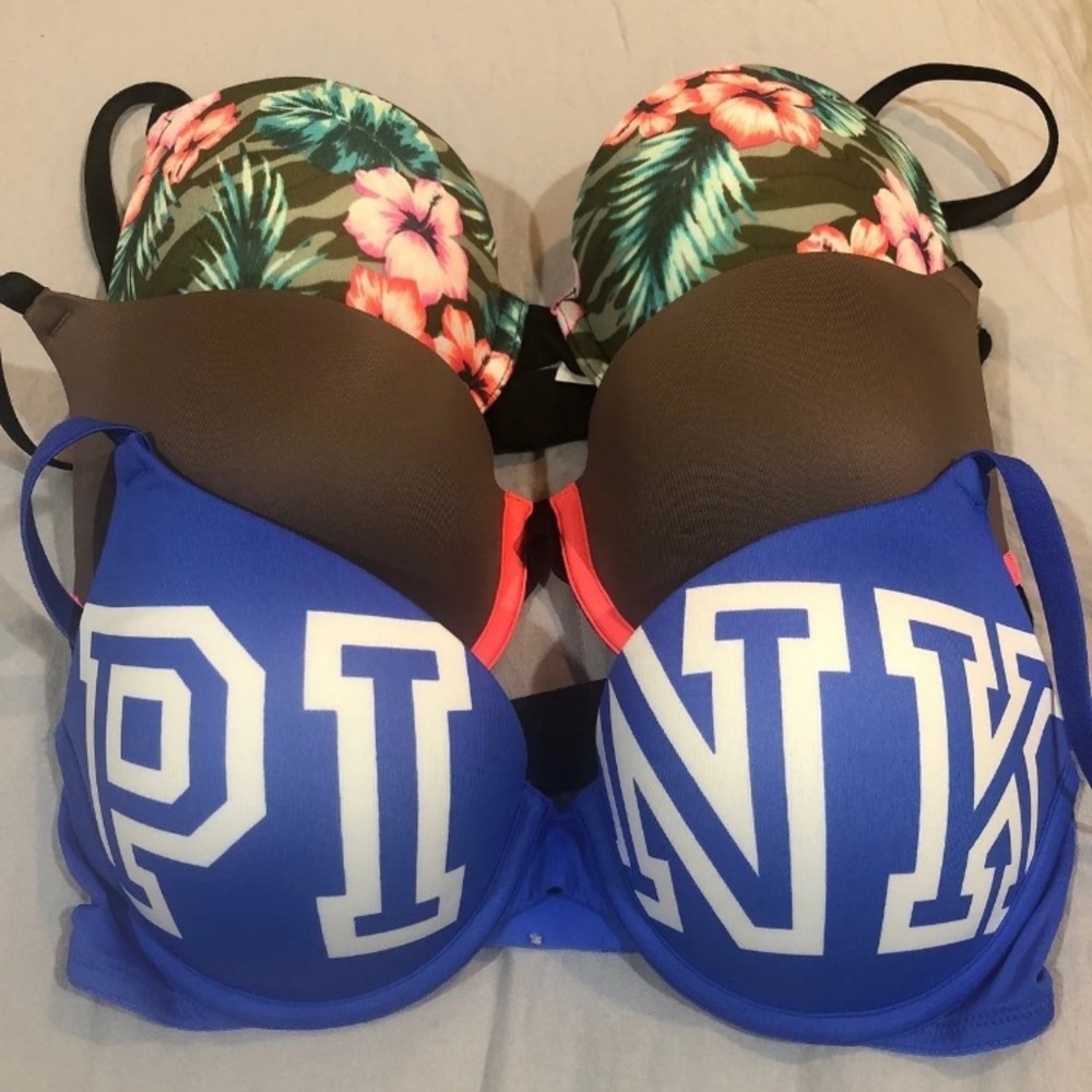 Pink Victoria secret bras
